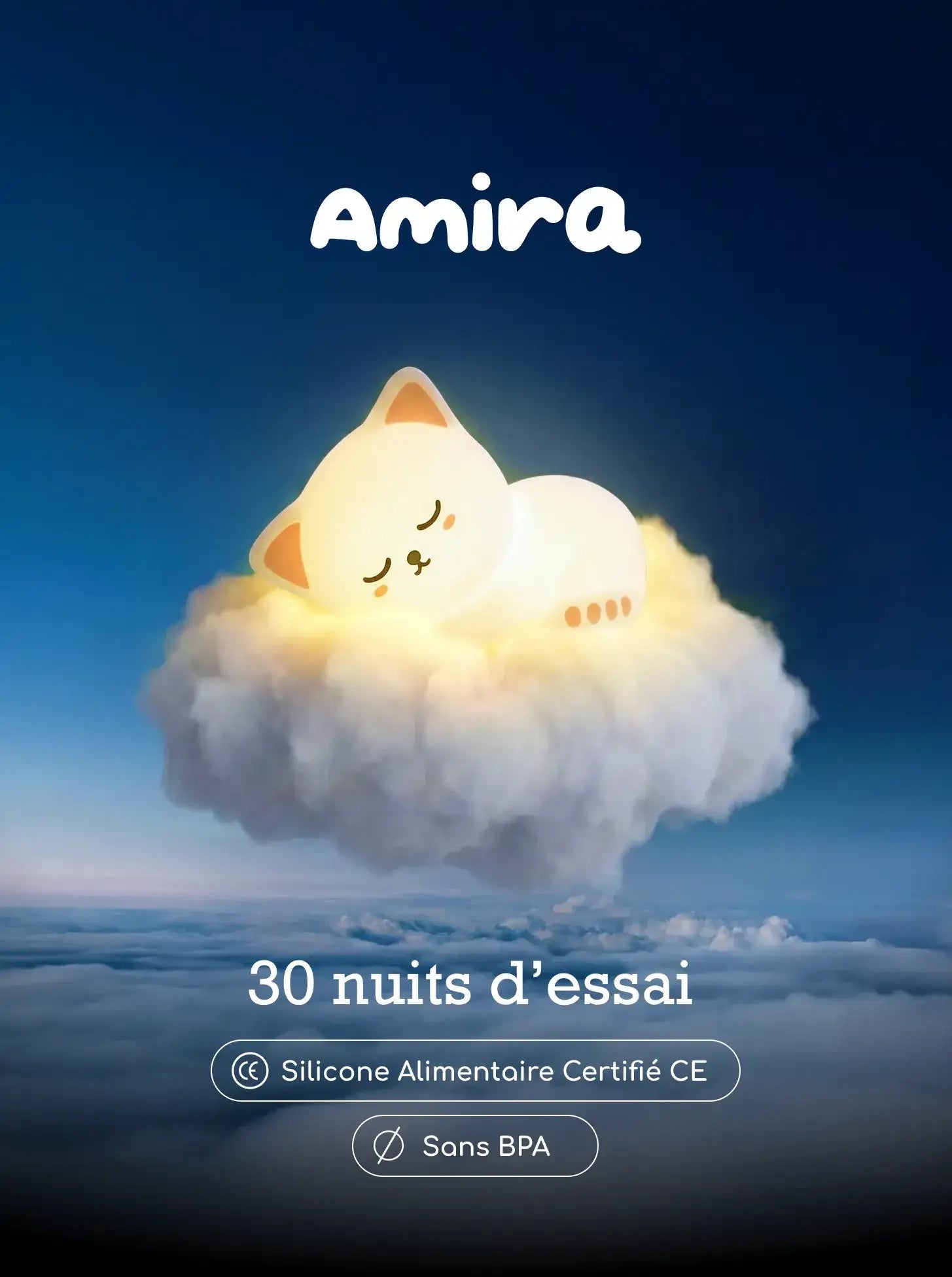 Veilleuse Amira le Chat