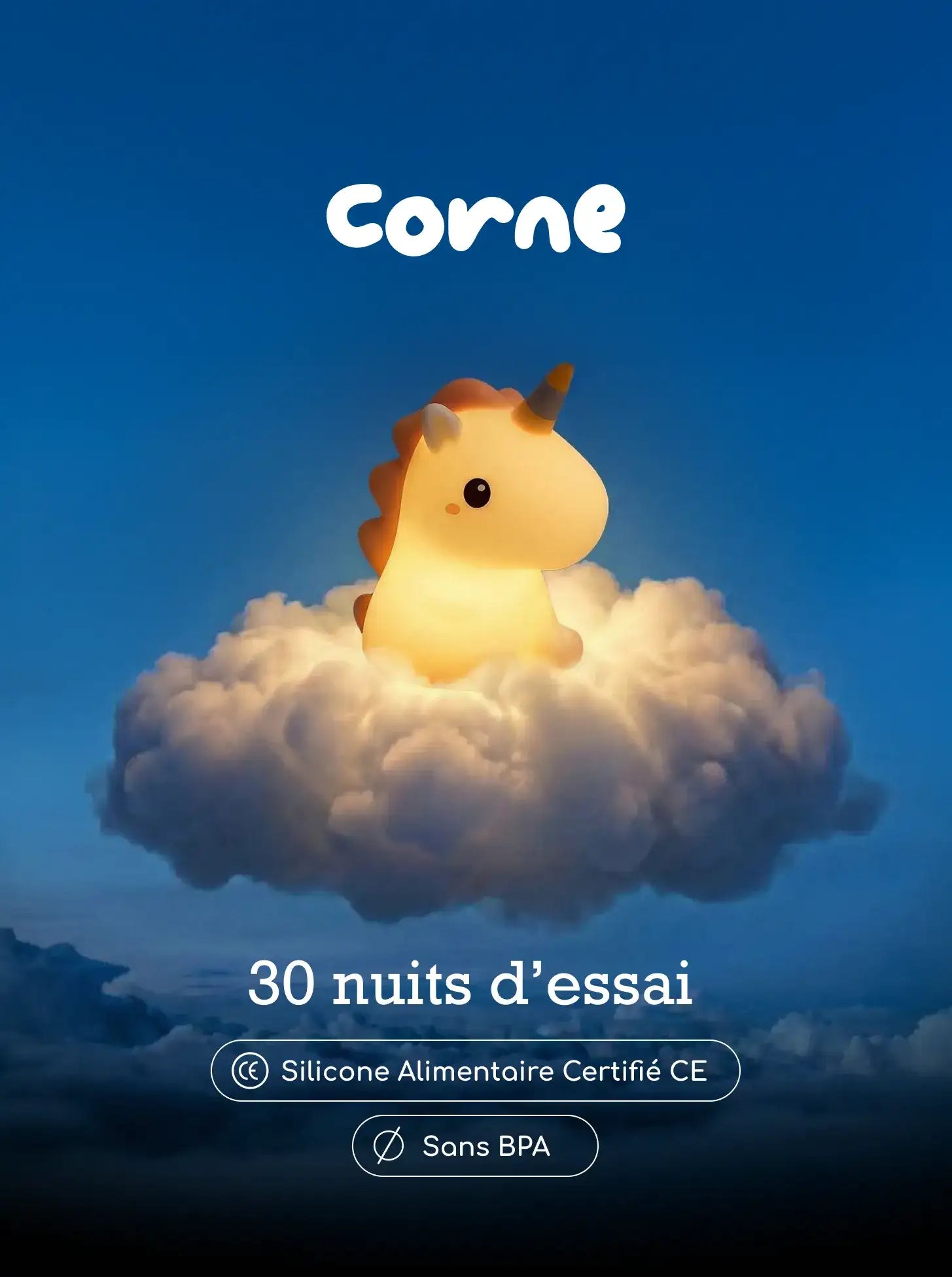 Veilleuse Corne la Licorne