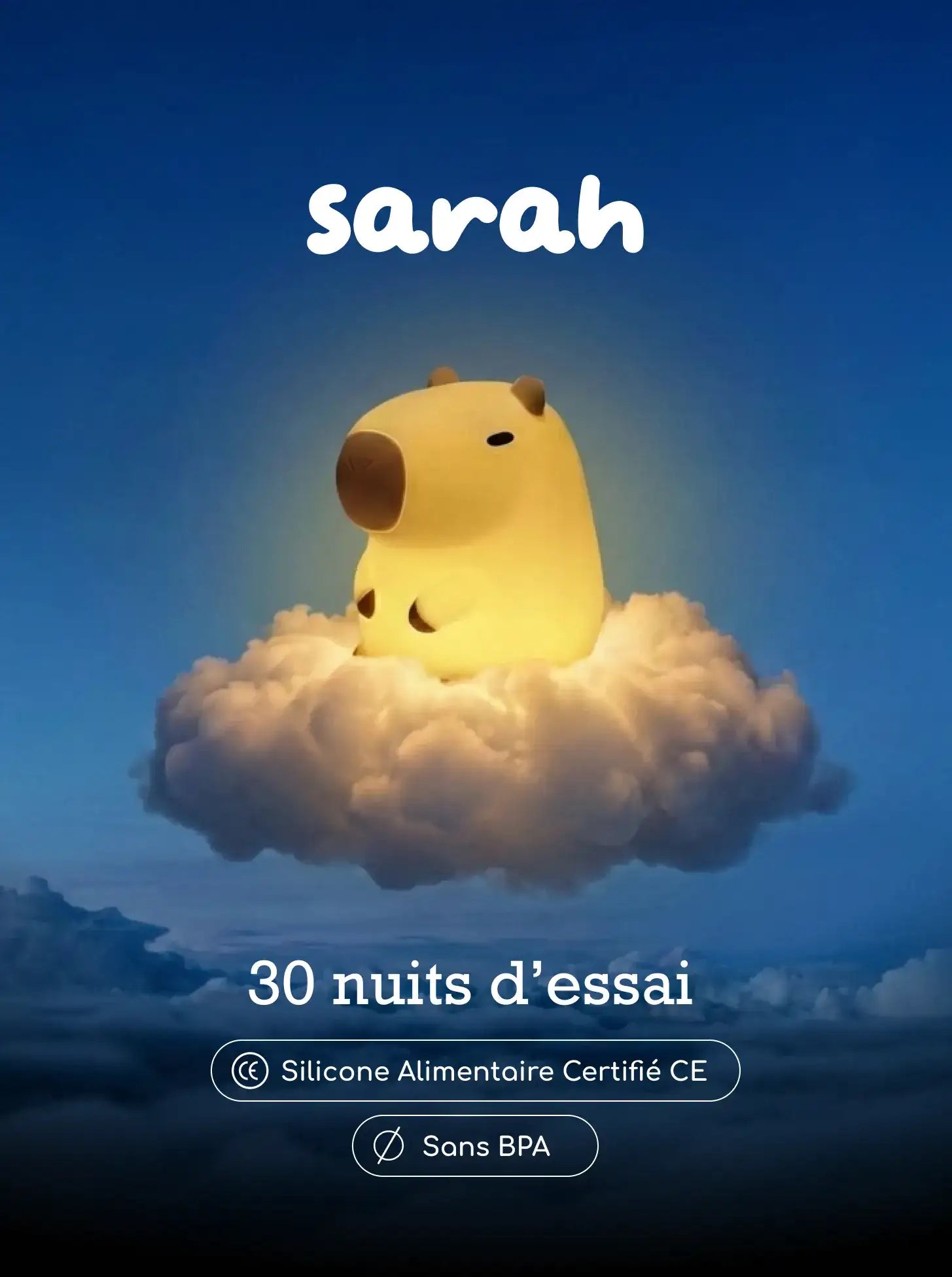 Veilleuse Sarah le Capybara